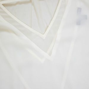 Express Tops - Express White V-neck Sheer Cap Sleeve Top M17 Express Tops - Express White V-neck Sheer Cap Sleeve Top M17